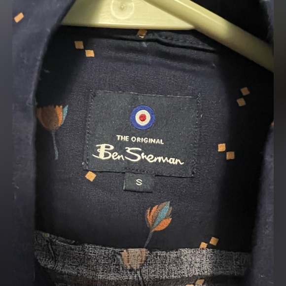 NWT Ben Sherman Scattered Floral Shirt Size S - Picture 8 of 10